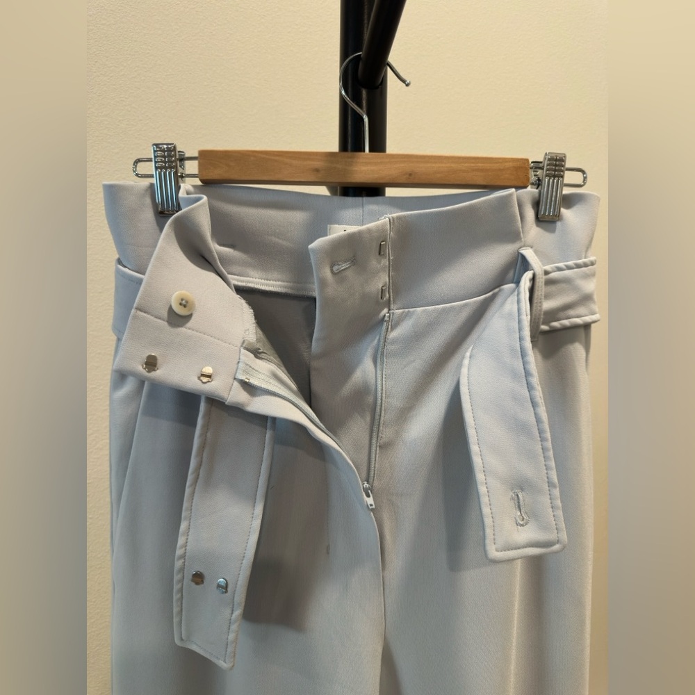 Babaton Aritzia Jermaine Paper Bag High Waist Wide Leg Pants Size 8 - Picture 6 of 8